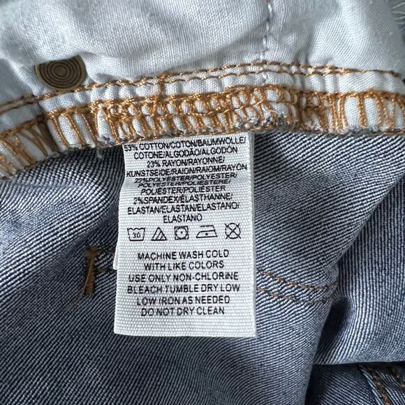 Free People Womens Jeans 26 Dark Wash Stretch Ankle Western Rodeo Cowgirl Cowboy - Picture 8 of 8